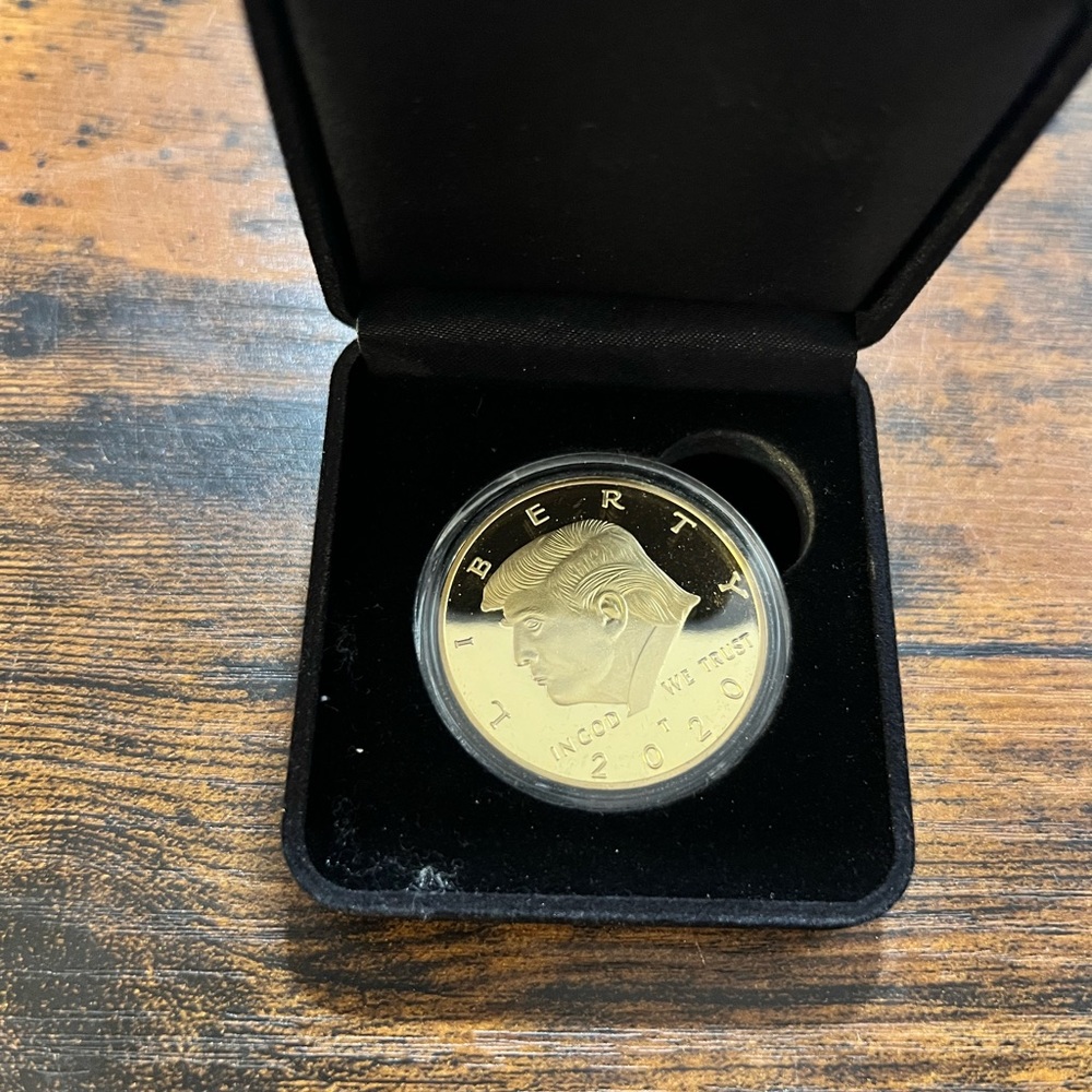 Gold Commemorative Coin in Display Case